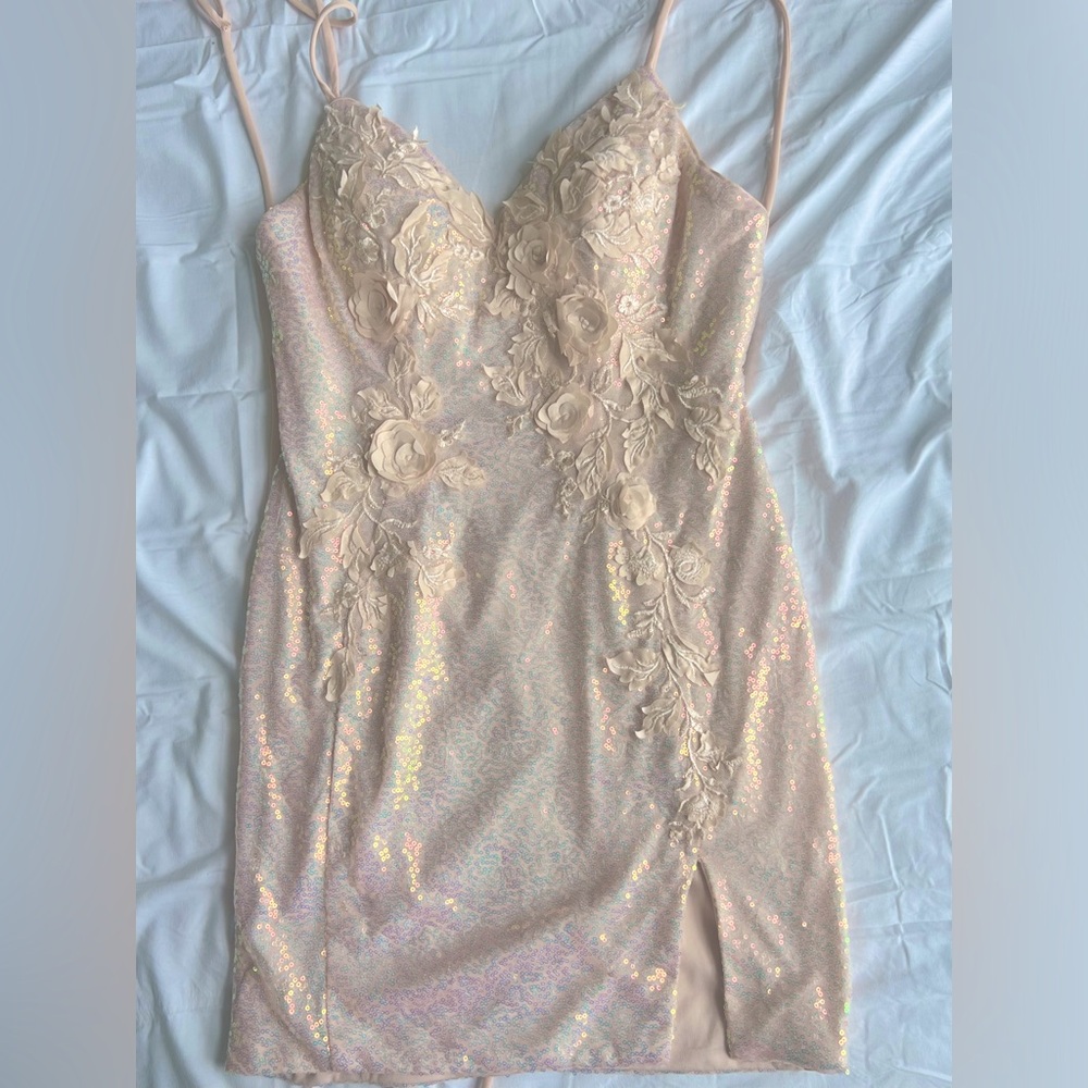 Blush Mini Formal Dress